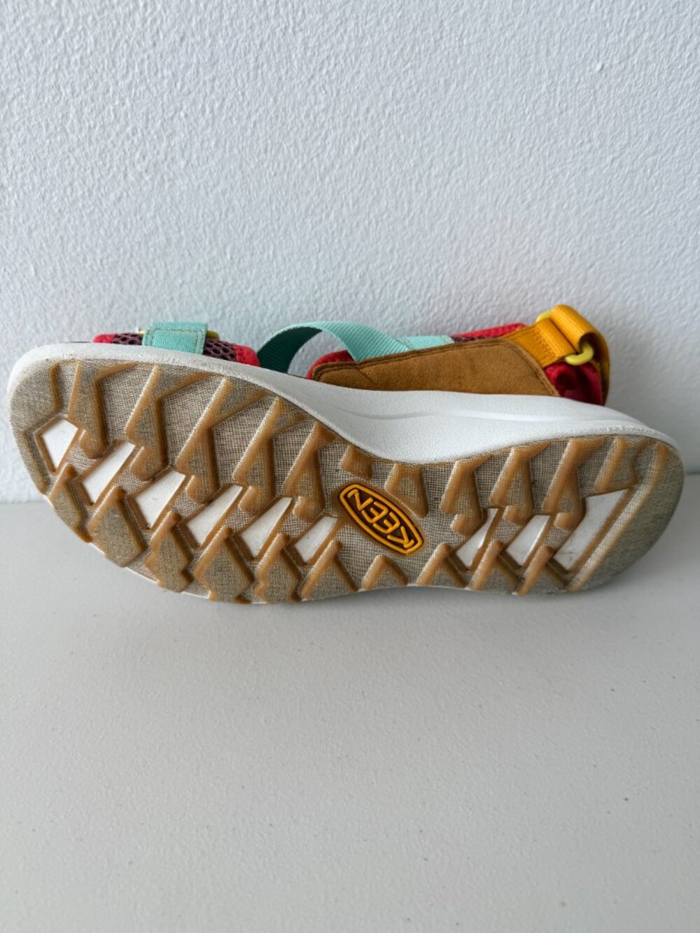 Keen Women's Turquoise, Pink & Mustard Sport Sandals - Picture 6 of 8